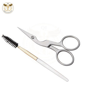 Ciseaux à sourcils incurvés en acier inoxydable de qualité supérieure, vente en gros, service OEM, faible MOQ, fabriqué au Pakistan - Product Image 6