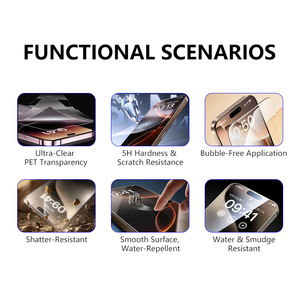 ฟิล์มกันรอยแบบม้วน PET พับได้ สำหรับโทรศัพท์มือถือ ป้องกันแสงสีฟ้า ป้องกันรอยนิ้วมือ ความแข็ง 5H ป้องกันแสงสะท้อน ป้องกันการมองลอก จากโรงงาน - Product Image 2