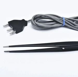 Pinza de mano monopolar recta con cable, reutilizable y autoclavable, con cable de 21 cm, se fija con cable - Product Image 3