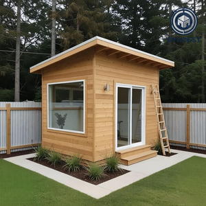 Maison de bureau préfabriquée moderne en kit pour jardin, avec conteneur de rangement en acier détachable, pour bureaux et hôtels - Product Image 3