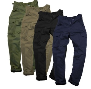 Pantalon cargo pour homme, coupe slim, léger, taille élastique, tendance et décontracté - 100% coton - Product Image 1