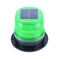 Solarbetriebene LED-Warnleuchte aus Kunststoff, IP68-Schutzklasse, für Autobahneinsatz, Notfallfahrzeug-Blitzleuchte, Magnetische Befestigung, Hohe Intensität