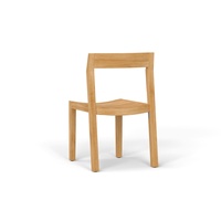 Chaise de salle à manger moderne en teck massif, imperméable et écologique, chaise de patio extérieure, chaise d'appoint en bois