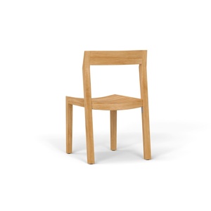 เก้าอี้ทานอาหารไม้สักแท้ เก้าอี้สนามกลางแจ้ง เก้าอี้ไม้ข้างแบบโมเดิร์น - Product Image 2