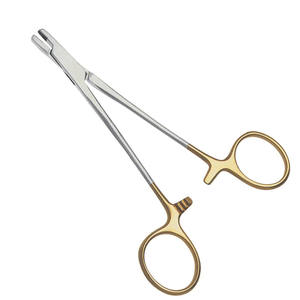 ที่จับเข็มแบบมีวงแหวนทอง พร้อมหัวจับแบบฟันเลื่อย TC ทำจากลวดสแตนเลสเกรดทางการแพทย์ - Product Image 4