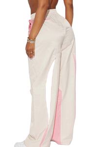 ชุดออกกำลังกายสำหรับผู้หญิงแบบเย็บปะติดปะต่อกันชุดวอร์มสำหรับวิ่งออกกำลังกายผ้ายืดน้ำหนักเบา - Product Image 5