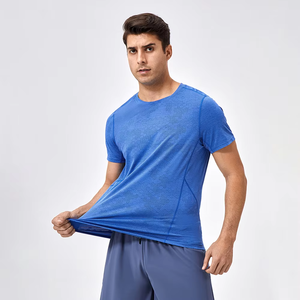 T-shirt de sport pour homme à séchage rapide, haut d'entraînement de gym à manches courtes, haute qualité, vente en gros pour les grossistes - Product Image 6