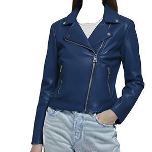 <b>Jacket</b> Custom Made Fit Premium Luxury High Quality Eco-Friendly Leather Zipper <b>Jacket</b> Trend <b>Women</b> Fashion Genuine Real Leather - Product Image 3
