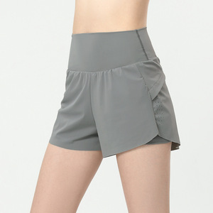 Shorts de yoga pour femmes, taille haute, confortables, extensibles, pour la course à pied, respirants, en tissu doux, vêtements de fitness pour les journées actives - Product Image 3