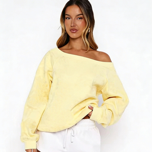 Sweat-shirt d'hiver à manches longues pour femme, pull décontracté et tendance, doux, confortable, coupe ample, idéal pour le quotidien et les week-ends - Product Image 3