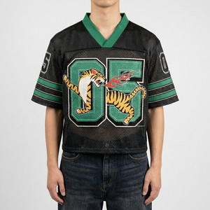 Fashion Sportswear Club Polyester V Neck Mesh American Football Retro Breathable Quick Dry Plus Size <b>Men's</b> Adult Shorts - Product Image 4