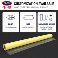 Film de plastification à froid en PVC auto-adhésif brillant jaune, écologique, avec support papier, prix usine, matériaux pour affiches