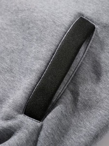 Customized Premium Quality 100% Cotton Men's Gray Black Varsity <b>Jacket</b> With Embroidered Logo And Patches Regular Fit OEM - Product Image 5