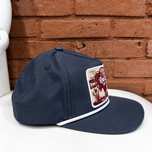 Casquette de baseball personnalisée à 5 panneaux avec logo tissé, casquette snapback à cordon, vente en gros, fabricant vietnamien, OEM ODM, couvre-chef en sergé de coton - Product Image 3
