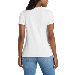 Wholesale Custom Logo Women's T-shirts Summer Soft Tee <b>Crop</b> <b>Top</b> Ladies Plain Sexy Fitted B2B Thin Blank Shirt for Women USA - Product Image 2