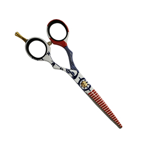 Professional 6.0 Inch <b>Left</b>-<b>Handed</b> Barber <b>Scissors</b> New Design Stainless Steel Straight Blade Hair Cutting Sharp Blunt Blades 28 - Product Image 4