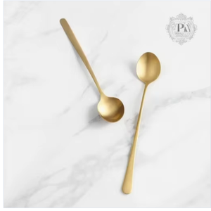 ชุดช้อนสแตนเลสดีไซน์ยุโรปจาก Saleem International สำหรับอาหารค่ำและของหวาน - ช้อนน้ำหนักเบา เป็นมิตรกับสิ่งแวดล้อม เหมาะสำหรับงานเลี้ยงที่บ้าน - Product Image 1