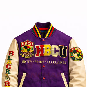 Chaqueta ligera para hombre estilo HBCU, cómoda y personalizada, chaqueta universitaria, chaqueta de colegio, chaqueta varsity hecha a medida. - Product Image 2
