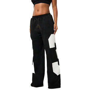 Pantalones de Pierna Ancha 100% Algodón, Casuales, Antiarrugas, Holgados, Lisos, Cómodos, con Logotipo Personalizado - Product Image 1