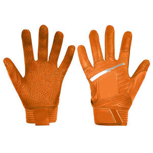 Guantes de Bateo de Cuero Naranja KATBROS INDUSTRIES con Cierre de Gancho y Bucle, Ambidiestros, Duraderos, para Entrenamiento de Bateo de Béisbol para Adultos - Product Image 3
