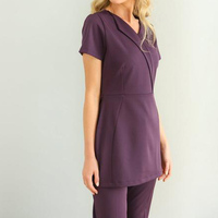 Tunique de Salon OEM pour Esthéticiennes, Coiffeuses, Thérapeutes, Spa, Soins de Santé, Haut Respirant Unisexe, Logo Personnalisé, Uniformes de Luxe pour Spa