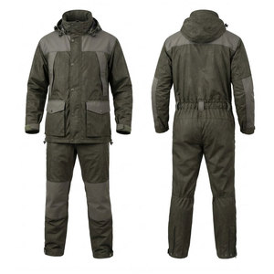 Combinaison de chasse d'hiver durable, imperméable, respirante, résistante au vent, veste et pantalon de pluie pour la randonnée et le camping - Product Image 1