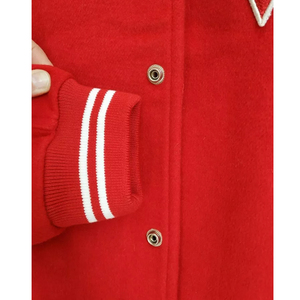 All Wool Varsity Jacket Embroidered Wool <b>Men</b> Basketball Wool College Baseball Jacket For <b>Men</b> - Product Image 2