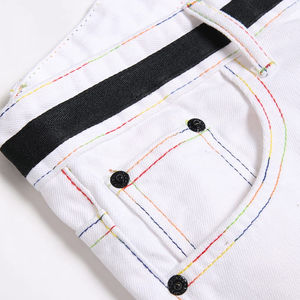 Shorts de Mezclilla Rasgados de Alta Calidad para Hombre, Moda Veraniega, Antiarrugas, Resistentes al Viento y Transpirables - Product Image 4