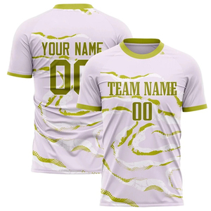 เสื้อฟุตบอลผู้ใหญ่แบบยูนิเซ็กซ์สั่งทำพิเศษ พิมพ์ลายเต็มตัว คอกลม แขนสั้น ระบายเหงื่อได้ดี ผลิตจากโพลีเอสเตอร์ 100% พร้อมชื่อทีมและหมายเลขผู้เล่น - Product Image 1