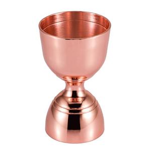 Jigger professionnel en cuivre double face pour mesurer les shots, outil de mesure pour barman en acier inoxydable, en vente - Product Image 1