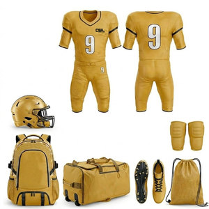 Equipación de Fútbol Americano de Alta Calidad con Jersey Transpirable, Pantalones, Casco y Accesorios para Entrenamientos - Product Image 1