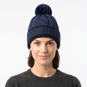 100% Acrylic Winter Knitted Beanie Custom Embroidery Thick <b>Warm</b> Cuffed Knit <b>Hat</b> Wholesale - Product Image 1