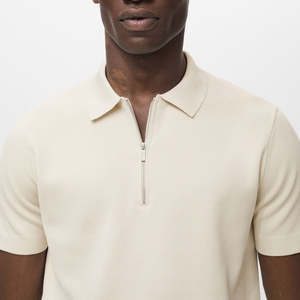 Chemise sur mesure pour homme à manches longues avec col contrasté, 100% coton, impression numérique du logo, coupe ample, polo - Product Image 6