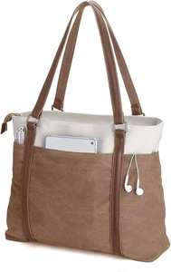 Nouveauté, grand sac fourre-tout en toile réutilisable à logo personnalisé, très vendu, pour femmes, design de logo personnalisé - Product Image 2