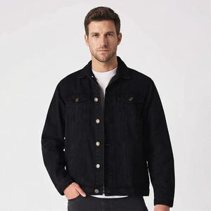 Chaqueta vaquera elegante para hombre, ropa informal, servicio OEM, venta al por mayor, chaqueta vaquera personalizada de algodón de alta calidad para hombre, 2025 - Product Image 1