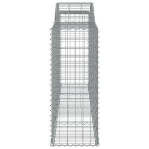 Ensemble de 8 grands paniers gabions décoratifs en fer galvanisé argenté, collection de paniers métalliques - Product Image 5