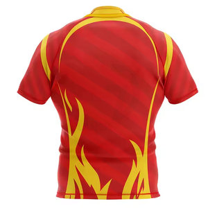 High Quality Rugby Jersey With Moisture Wicking Fabric Comfortable Fit For Outdoor Matches - Product Image 2