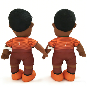 Peluche personalizado de la selección nacional, peluche coleccionable de atleta de fútbol, muñeco de peluche de merchandising para aficionados al fútbol - Product Image 2