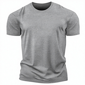 T-shirt personnalisé pour homme en molleton de coton épais, coupe classique, couleur unie, imprimé, séchage rapide, écologique et respirant - Product Image 5