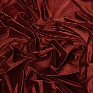 Dark <b>Red</b> Velvet Fabric 100% Polyester Medium Weight Woven Durable Breathable Wrinkle Resistant Quick-Dry for Wedding & Apparel - Product Image 4