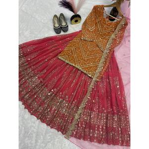 Conjunto de mono de fiesta de diseñador con trabajo de borde de secuencia elegante para ocasiones especiales - Product Image 3