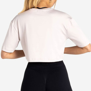 High Street Fashion <b>Crop</b> <b>Top</b> Pattern T-Shirt Women Hot Selling OEM Custom Clothing Manufacturer 100% Polyester T-Shirt O Neck - Product Image 2