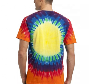 Nueva Camiseta Unisex con Logotipo Personalizado, Tie Dye, 100% Algodón Tejido, Estilo Veraniego, Transpirable y Ecológica - Product Image 3