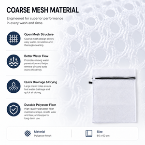 Sac à linge en maille 100 % polyester Little PinkRabbit CF8327, robuste, 60x60cm, grande fermeture éclair épaisse pour couvertures et literie, vente en gros - Product Image 3