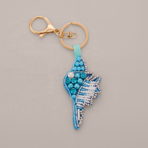 Fashion <b>bag</b> <b>charms</b> trendy beaded <b>bag</b> <b>charms</b> creative Diy Beaded Keychains marine organism beaded keychain - Product Image 1