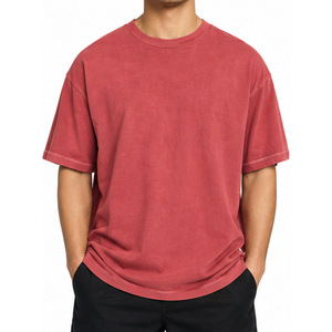 Camisetas Extra Grandes de Corte Holgado, Poliéster Premium, Manga Corta para Hombre, 220g, Impresión Personalizada, Fabricante OEM ODM, Venta al Por Mayor, Ropa Urbana - Product Image 1