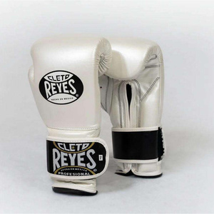 Gants de boxe professionnels en cuir de vachette de haute qualité, fermeture auto-agrippante, doublure intérieure confortable antidérapante, robustes - Product Image 4