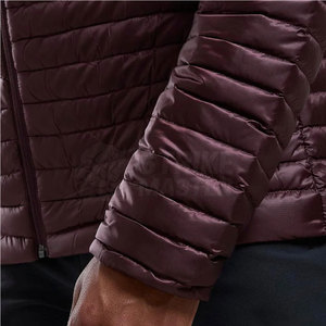 Veste matelassée à capuche décontractée pour homme, nouvelle collection, manches longues, fermeture éclair, fabrication en usine, vente en gros personnalisée - Product Image 5