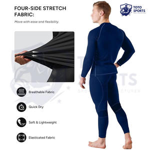 ชุดแรชการ์ดผู้ชาย แขนยาว ทรงสลิมฟิต น้ำหนักเบา ระบายอากาศได้ดี ใส่สบาย แฟชั่นทันสมัย พร้อมโลโก้สั่งทำได้ จากผู้ผลิตที่ดีที่สุด - Product Image 5