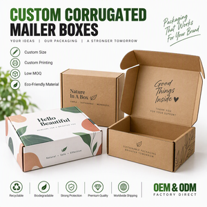 Caja de Cartón Corrugado Reciclable y Sostenible, Impresión CMYK en Negro Mate, Personalizada con Pantone, con Revestimiento a Base de Agua - Product Image 6
